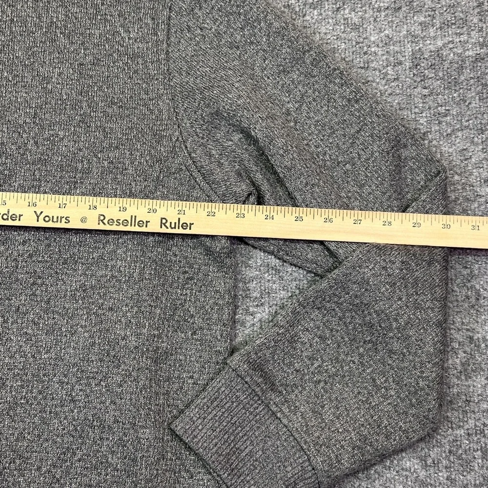 The North Face Hoodie Mens XL Gray Full Zip Fleece Knit Sweatshirt Pockets